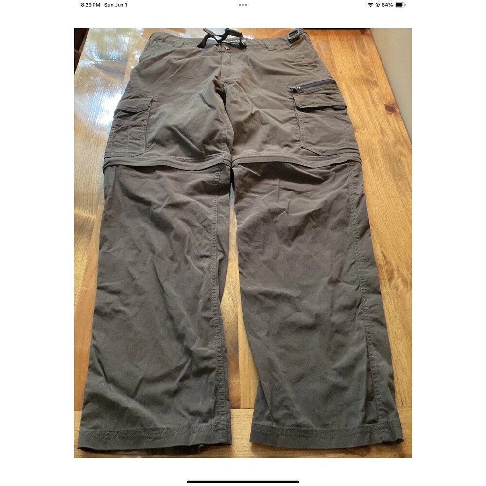 BC Clothing Olive Green Convertible Cargo Pants/Shorts Size M x 32 Belted